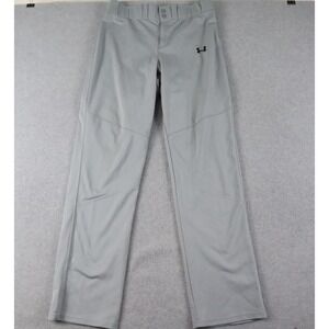 Under‎ Armour Pants Mens Large Loose Baseball Softball Uniform Straight Leg Gray